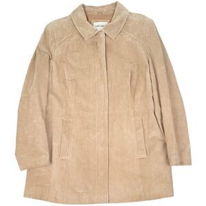 Cherokee Genuine Suede Leather Jacket Tan Winter Coat Sz 18W